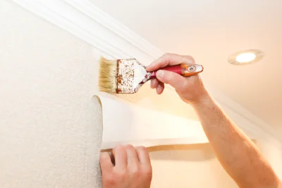 Pose de papier peint à Porquéricourt — revêtements muraux et toiles de verre